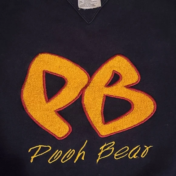 Vintage Disney Navy Pooh Bear Crewneck Womens - Picture 4 of 5